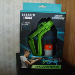 SHARPER IMAGE LAZER CONQUEST 2 PC BOOSTER KIT NEW IN BOX